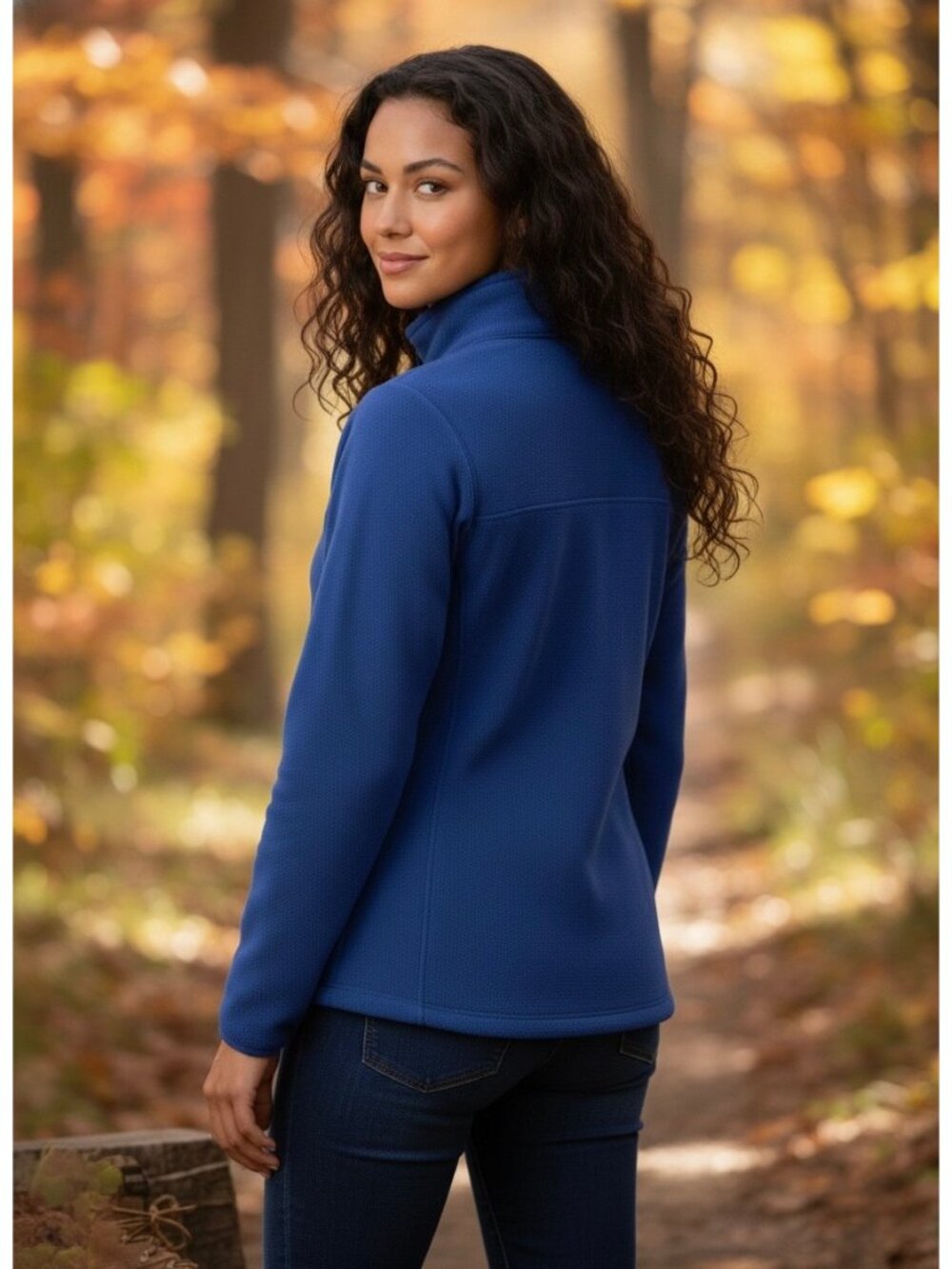 The North Face Blue 1/4 Zip Fleece Pullover | Athleisure 90s Minimalist Gorpcore - Picture 6 of 11